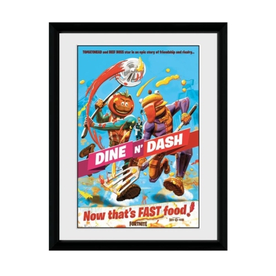 GBeye FORTNITE Dine n Dash 30 x 40 Постер с рамка