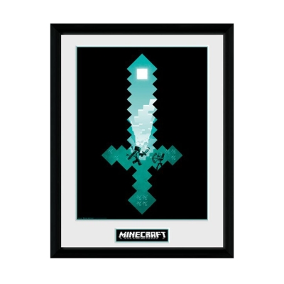 GBeye MINECRAFT Diamond Sword 30 x 40 Постер с рамка