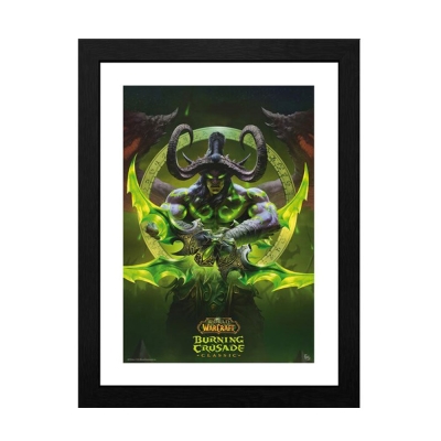 GBeye WORLD OF WARCRAFT Illidan 30 x 40 Постер с рамка