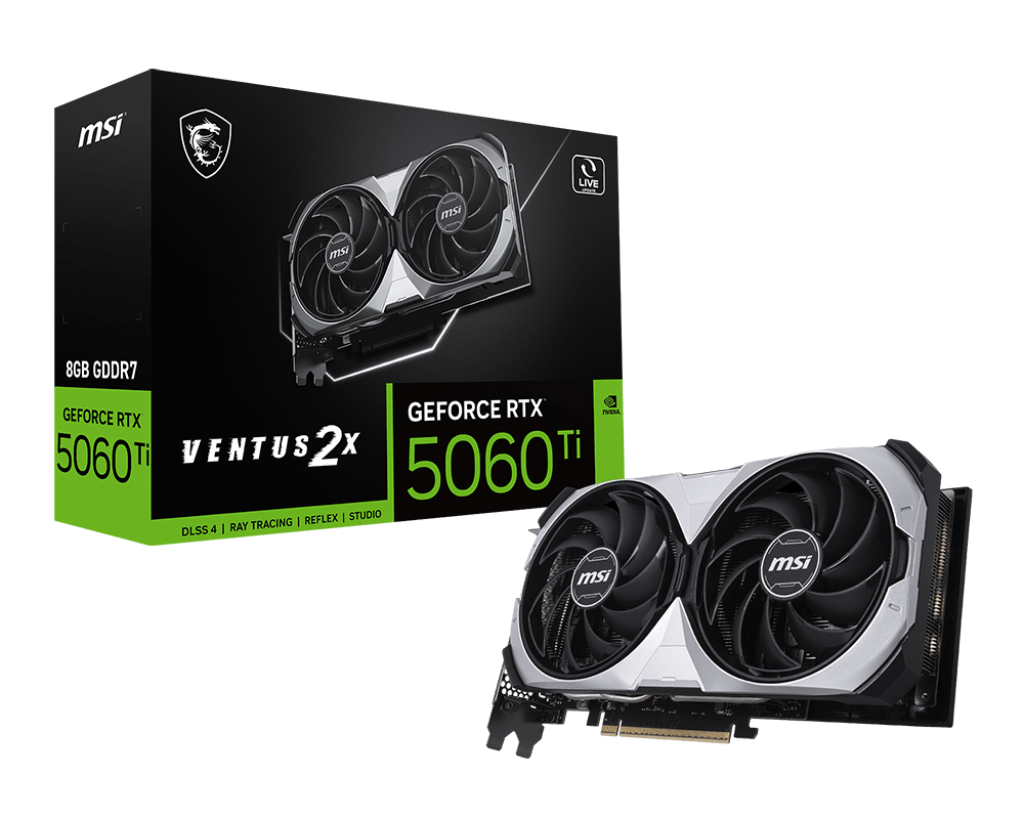 MSI GeForce RTX 5060 Ti VENTUS 2X CLASSIC, 8GB GDDR7 Видео карта