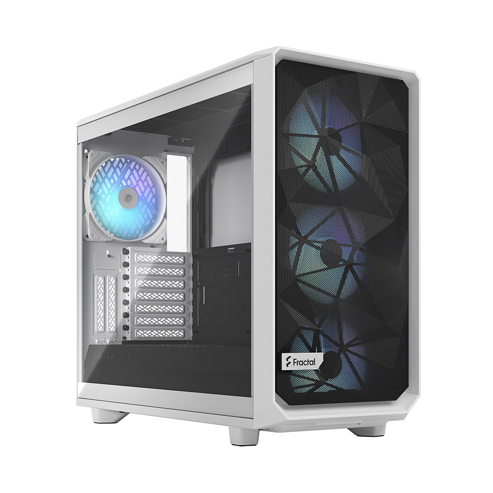 Fractal Design Meshify 2 RGB White TG Light Tint Компютърна кутия