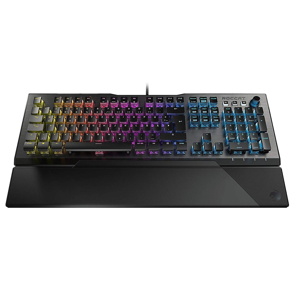 ROCCAT Vulcan 121 AIMO Геймърска механична клавиатура с ROCCAT Titan Red Linear суичове