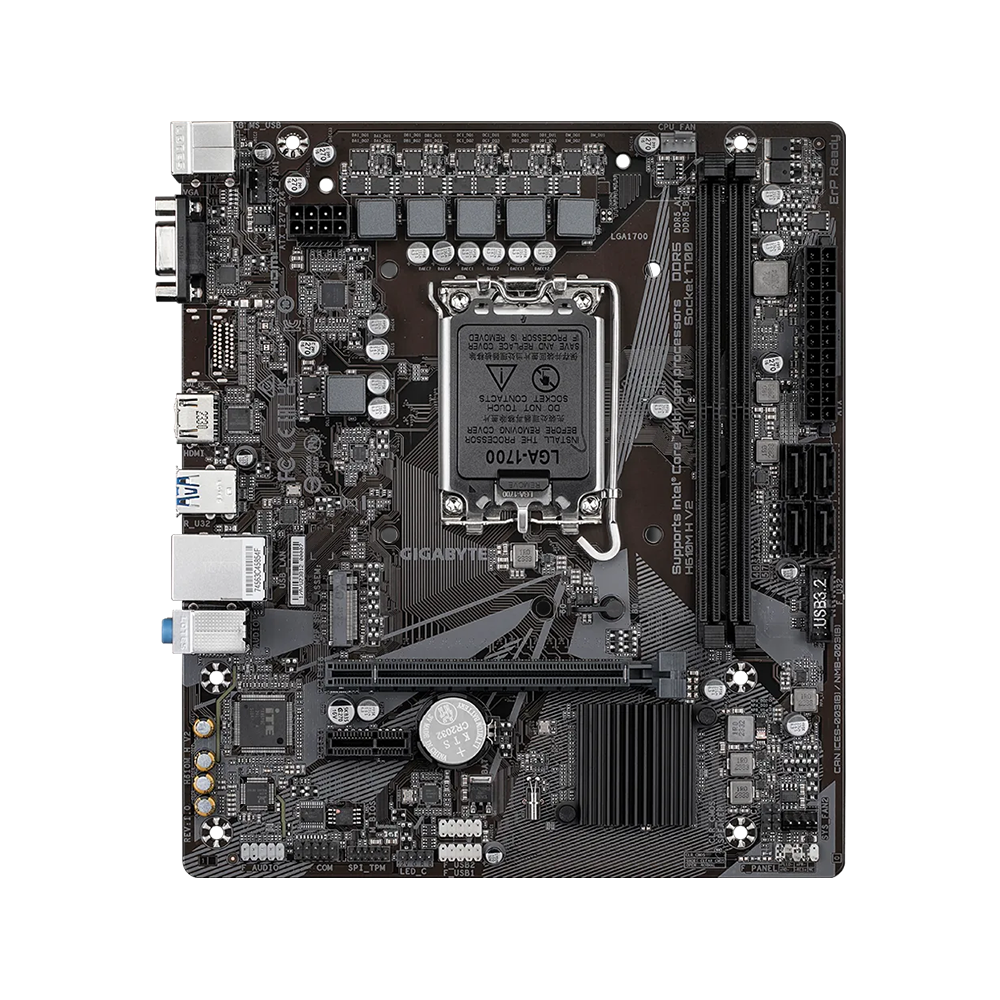 Gigabyte H610M H V2, LGA1700, DDR5 Дънна платка