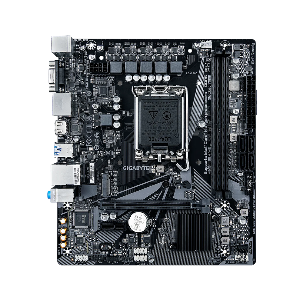 Gigabyte H610M S2H V2, LGA1700, DDR5 Дънна платка