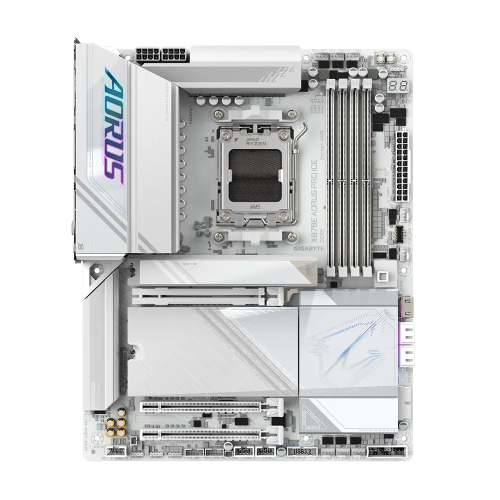 Gigabyte X870E AORUS PRO ICE, AM5, DDR5, WiFi 7 Дънна платка