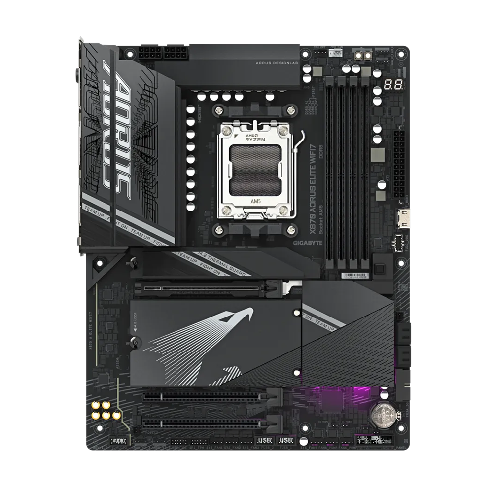 Gigabyte X870 AORUS ELITE WIFI7, AMD AM5, DDR5, WIFI7 Дънна платка