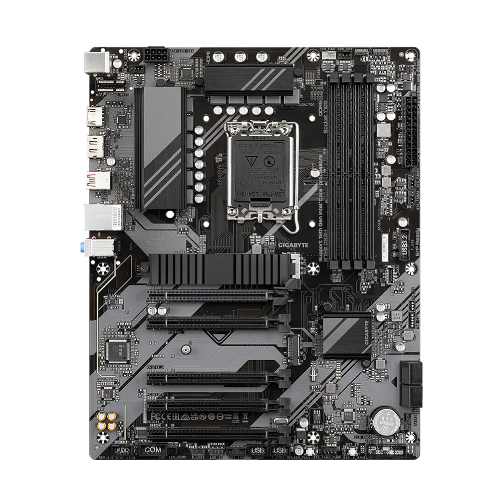 Gigabyte B760 DS3H, LGA1700, DDR5 Дънна платка