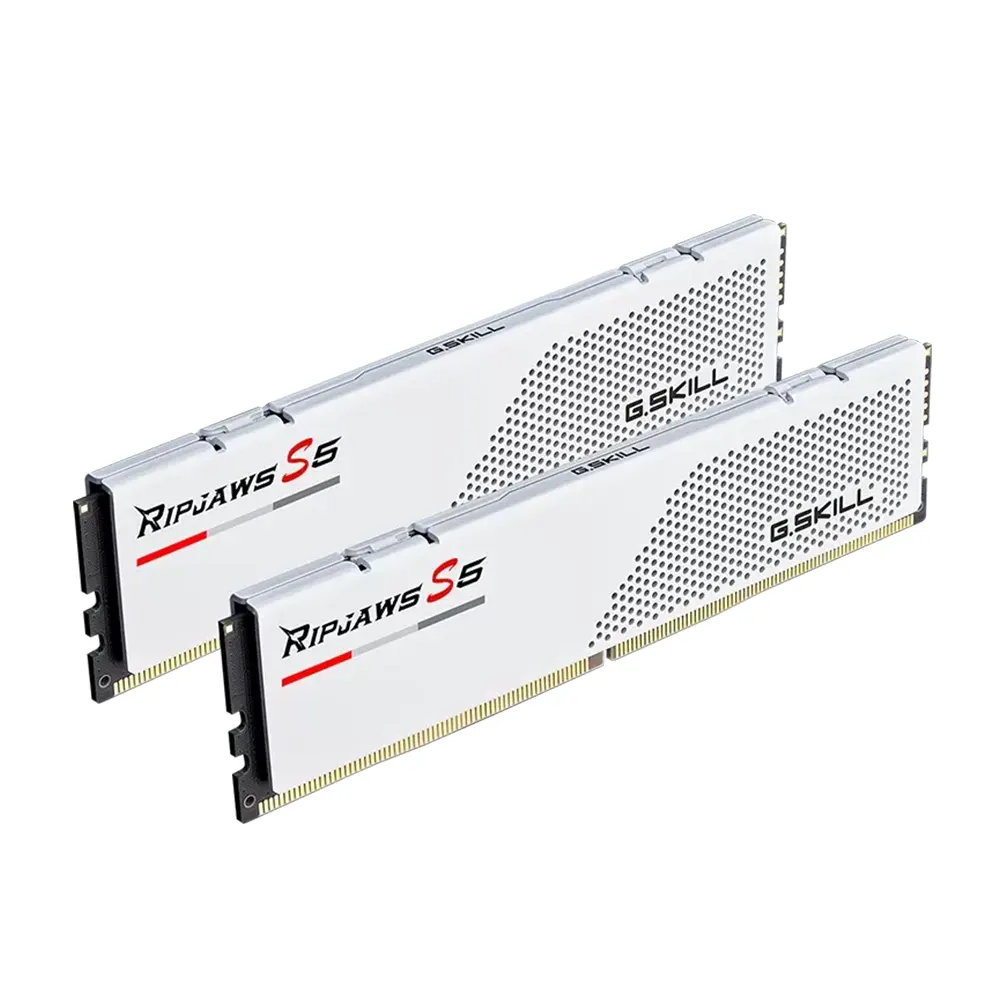 G.SKILL Ripjaws S5 White 64GB (2x32), DDR5, 6000 MHz, CL30, Intel XMP Рам памет