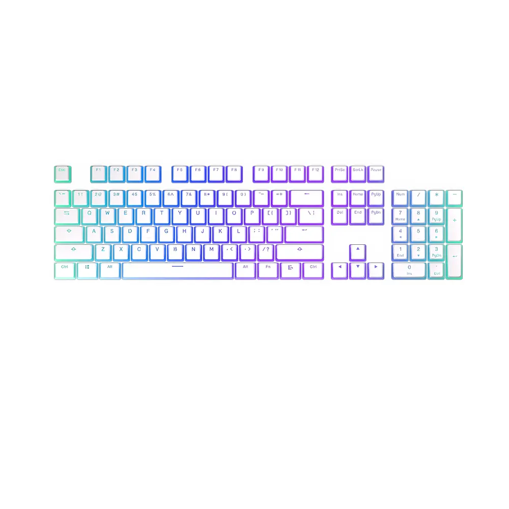 Endorfy PBT Pudding Onyx White Keycaps Комплект капачки за механични клавиатури