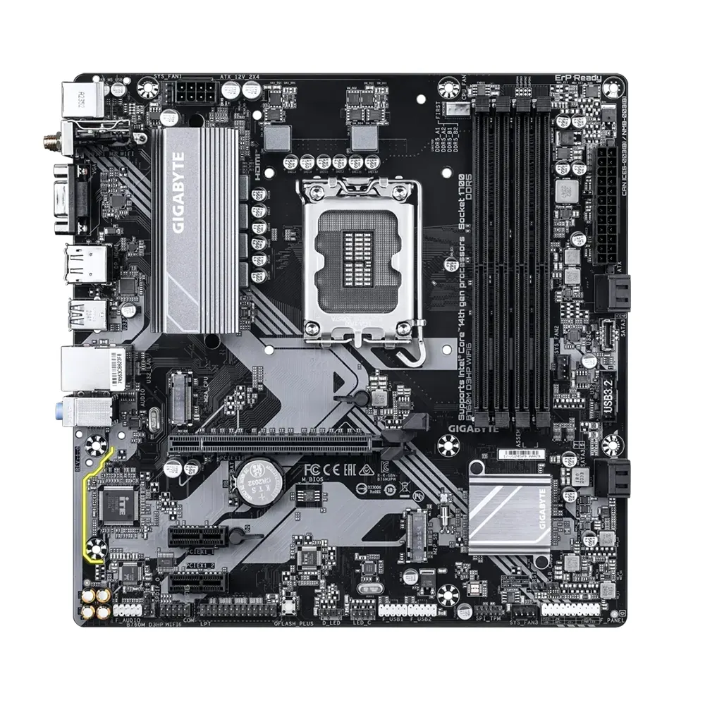 Gigabyte B760M D3HP WIFI6, LGA1700, DDR5, Wi-Fi 6 Дънна платка