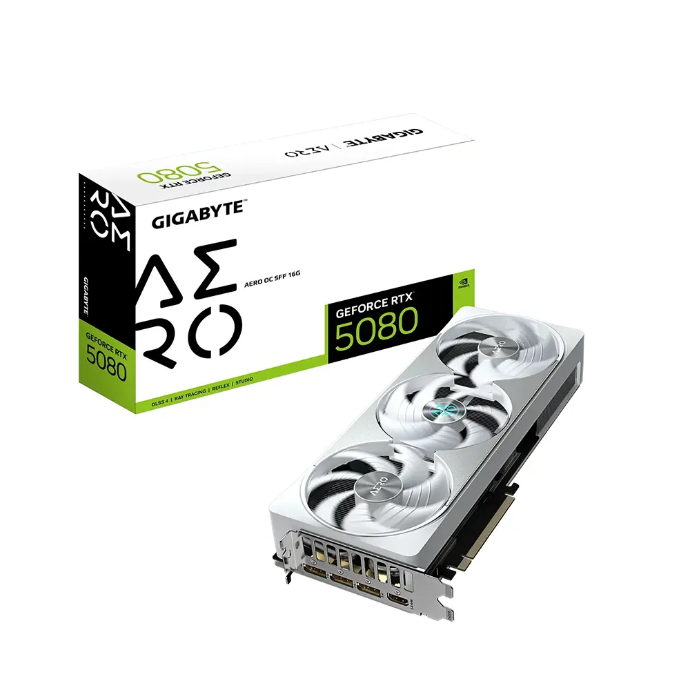 Gigabyte GeForce RTX 5080 AERO OC SFF, 16GB GDDR7 Видео карта