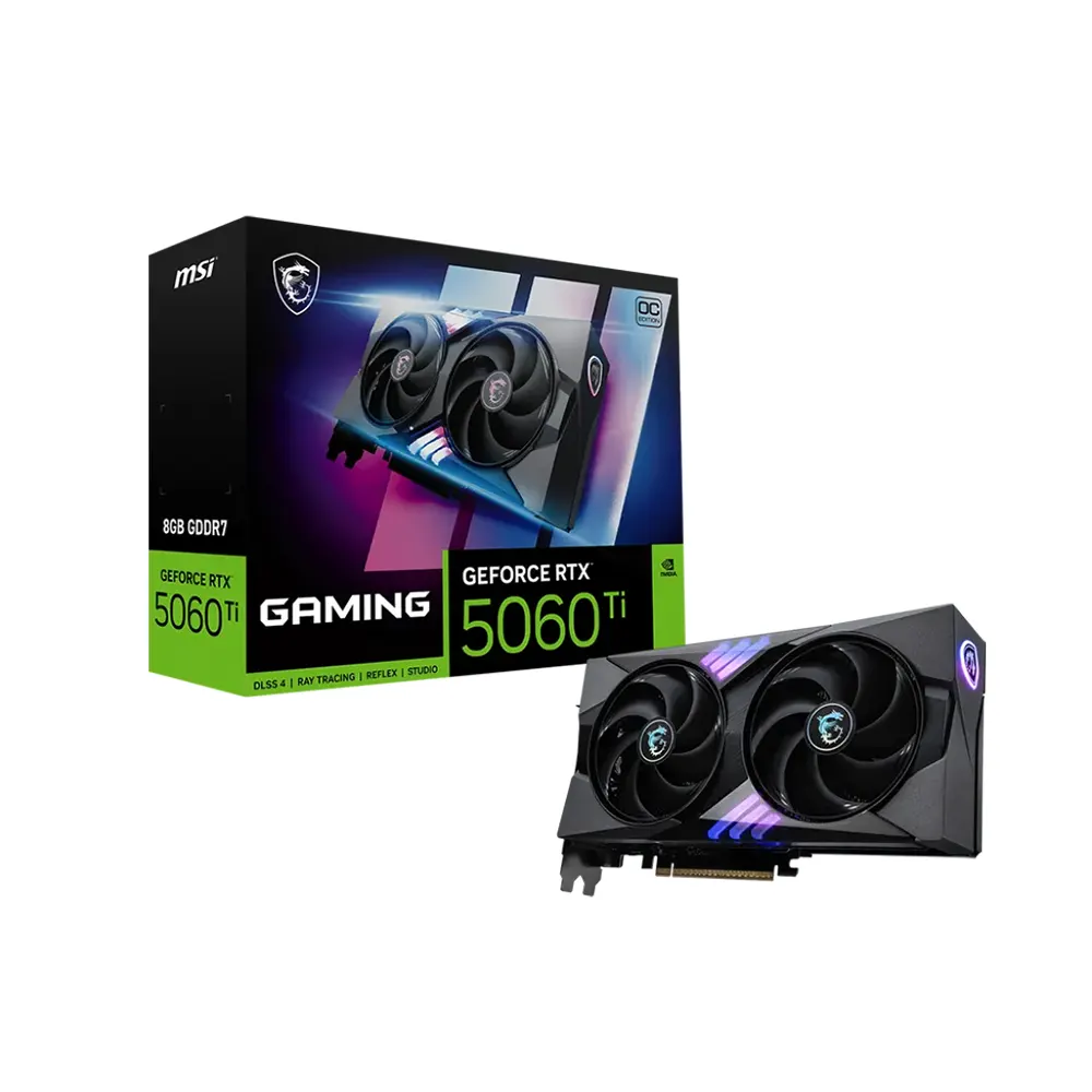 MSI GeForce RTX 5060 Ti GAMING OC, 8GB GDDR7 Видео карта