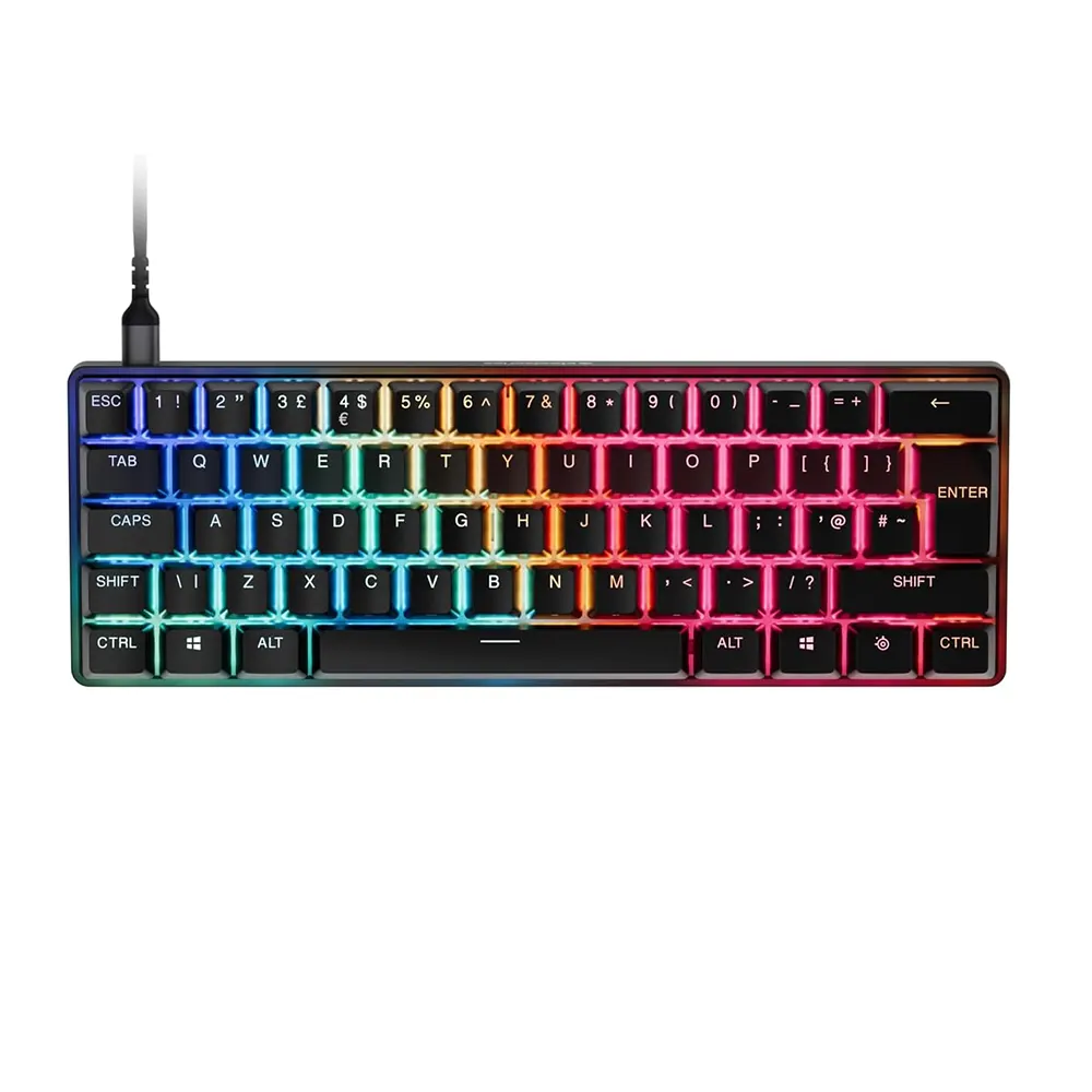 SteelSeries Apex Pro Mini Gen 3 UK Layout Black Геймърска механична клавиатура с OmniPoint 3.0 регулируеми суичове