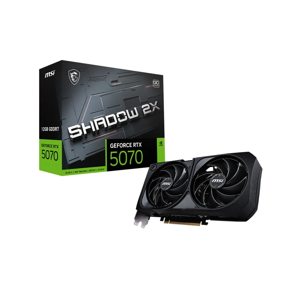 MSI GeForce RTX 5070 SHADOW 2X OC, 12GB GDDR7 Видео карта