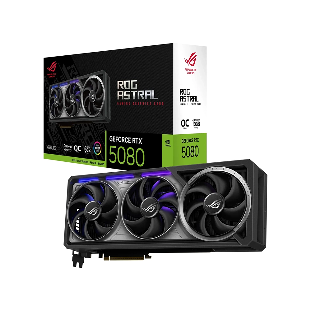 ASUS ROG Astral GeForce RTX 5080 OC Edition, 16GB GDDR7 Видео карта