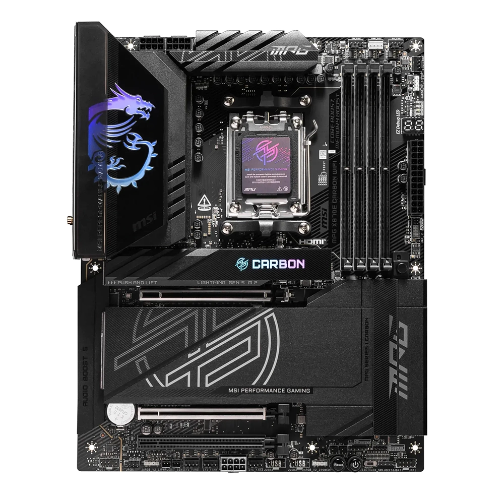 MSI MPG X870E CARBON WIFI, AM5, DDR5, Wi-Fi 7 Дънна платка