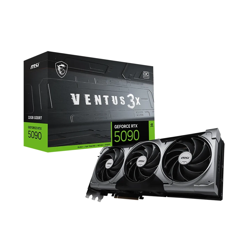 MSI GeForce RTX 5090 VENTUS 3X OC, 32GB GDDR7 Видео карта