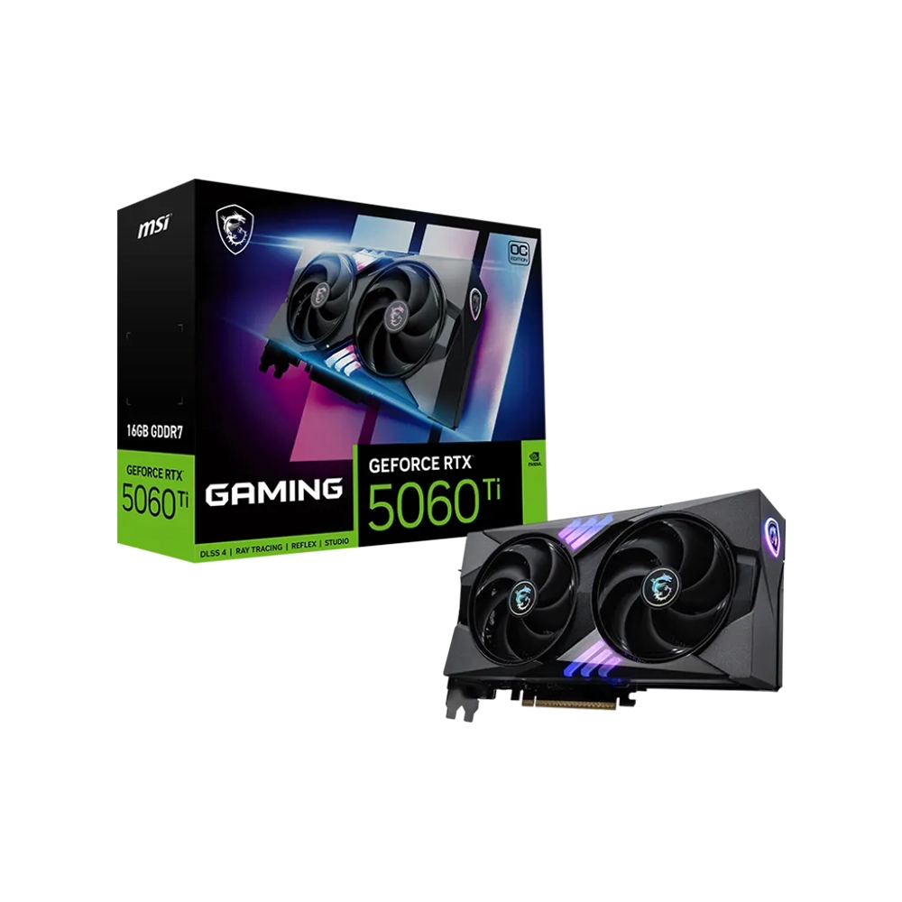 MSI GeForce RTX 5060 Ti GAMING OC, 16GB GDDR7 Видео карта
