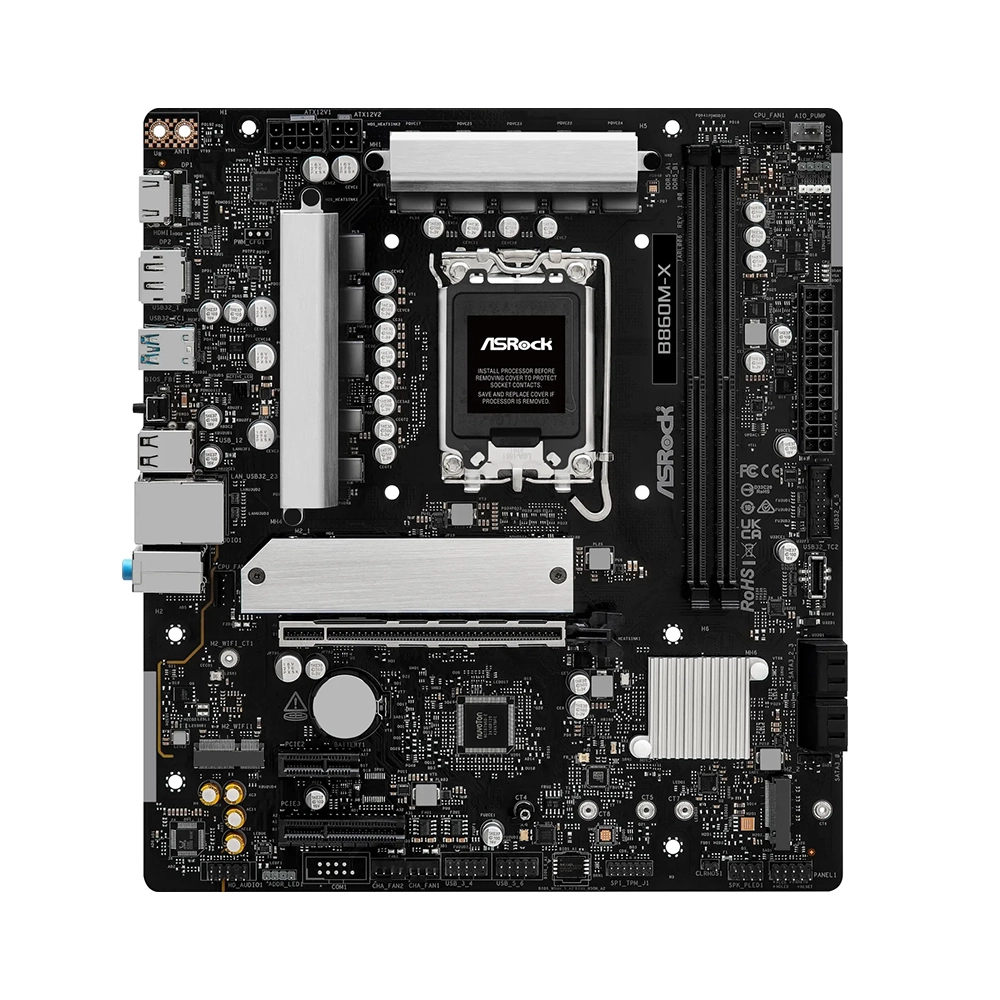 ASRock B860M-X, LGA1851, DDR5 Дънна платка