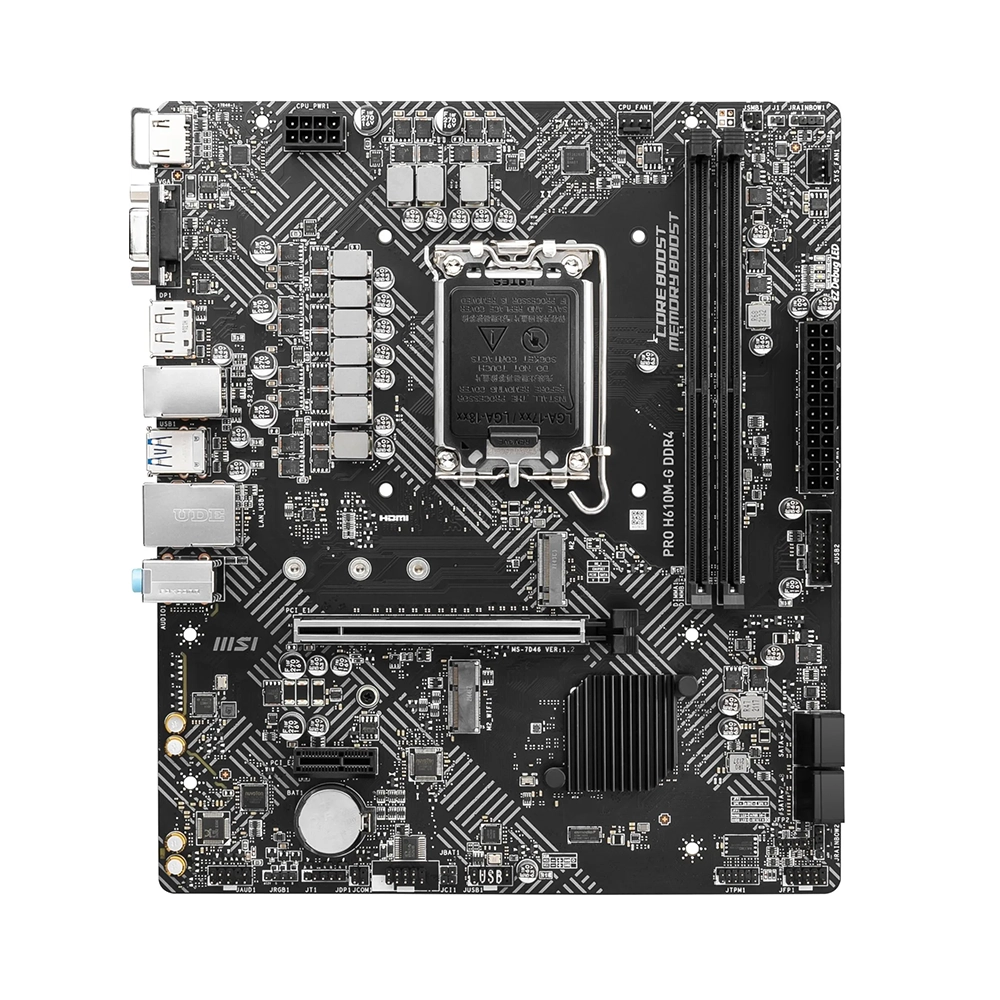 MSI PRO H610M-G DDR4, LGA1700, DDR4 Дънна платка