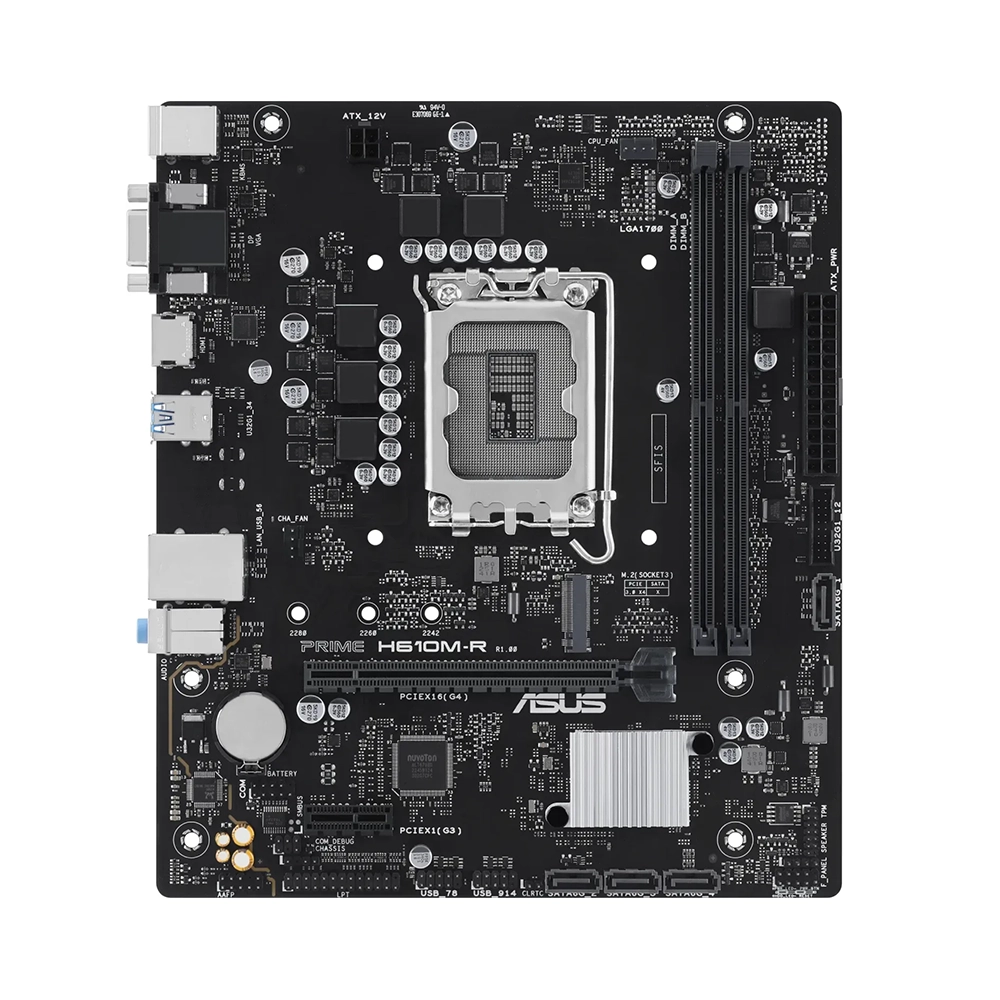ASUS PRIME H610M-R, LGA1700, DDR5 Дънна платка