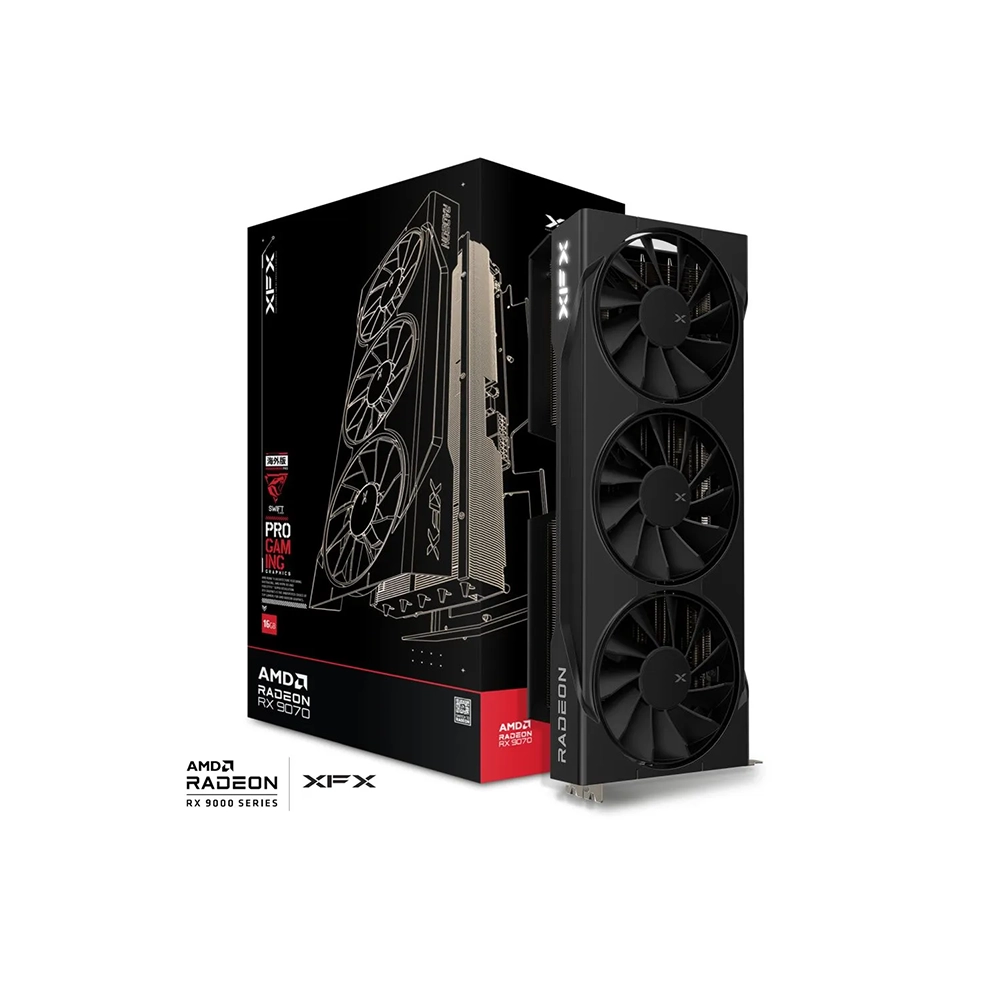 XFX Radeon RX 9070 Swift OC Triple Fan, 16GB GDDR6 Видео карта