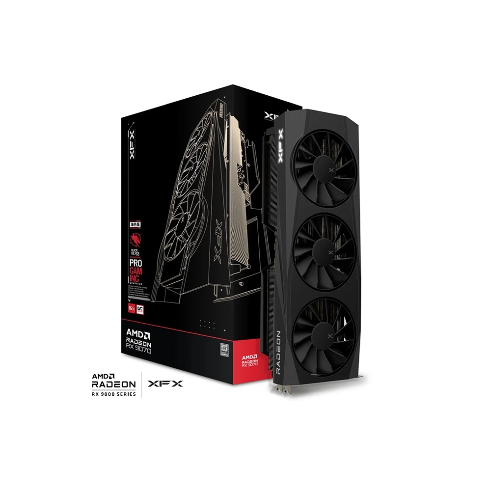 XFX QuickSilver AMD Radeon RX 9070 OC Gaming Edition, 16GB GDDR6 Видео карта