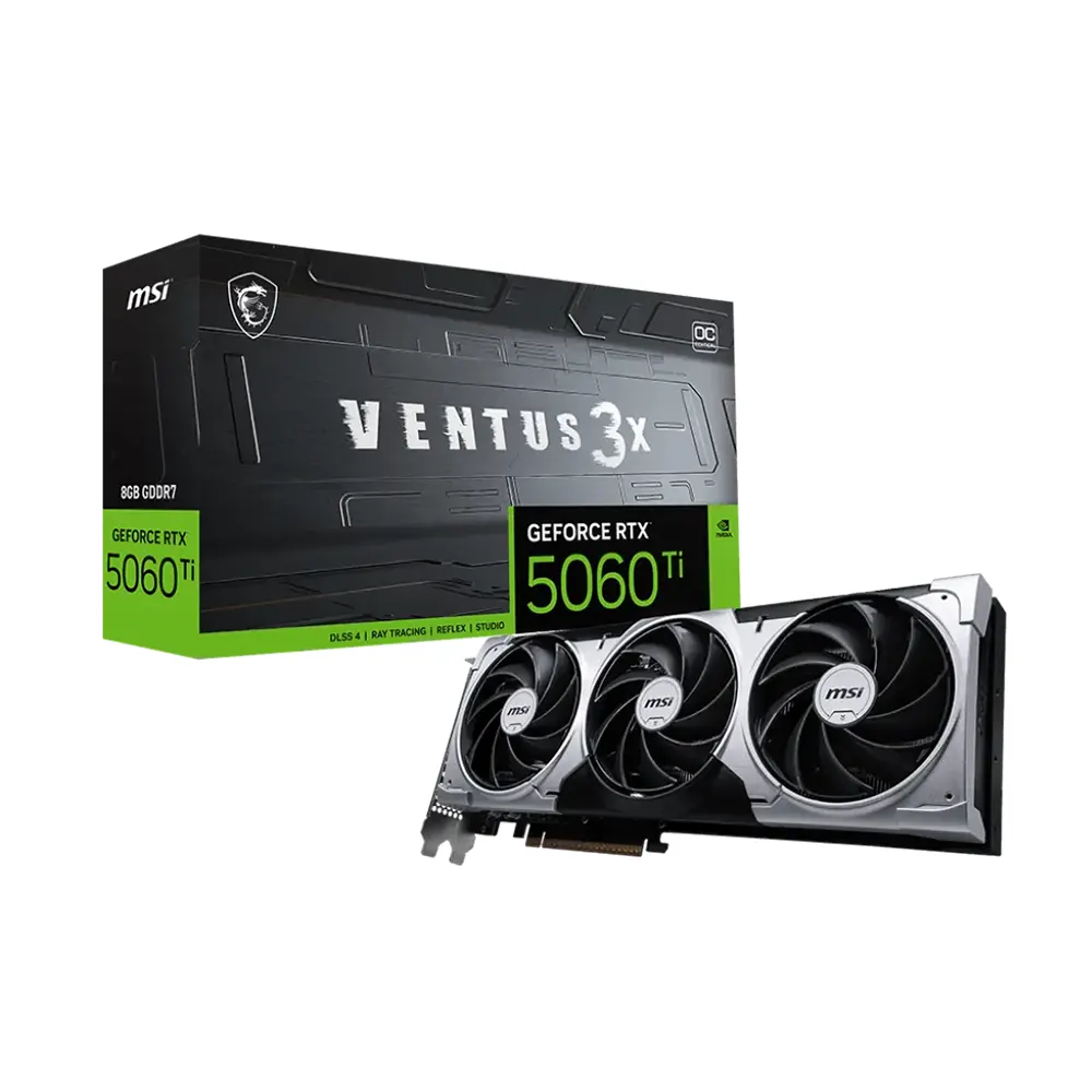 MSI GeForce RTX 5060 Ti Ventus 3X OC, 8GB GDDR7 Видео карта
