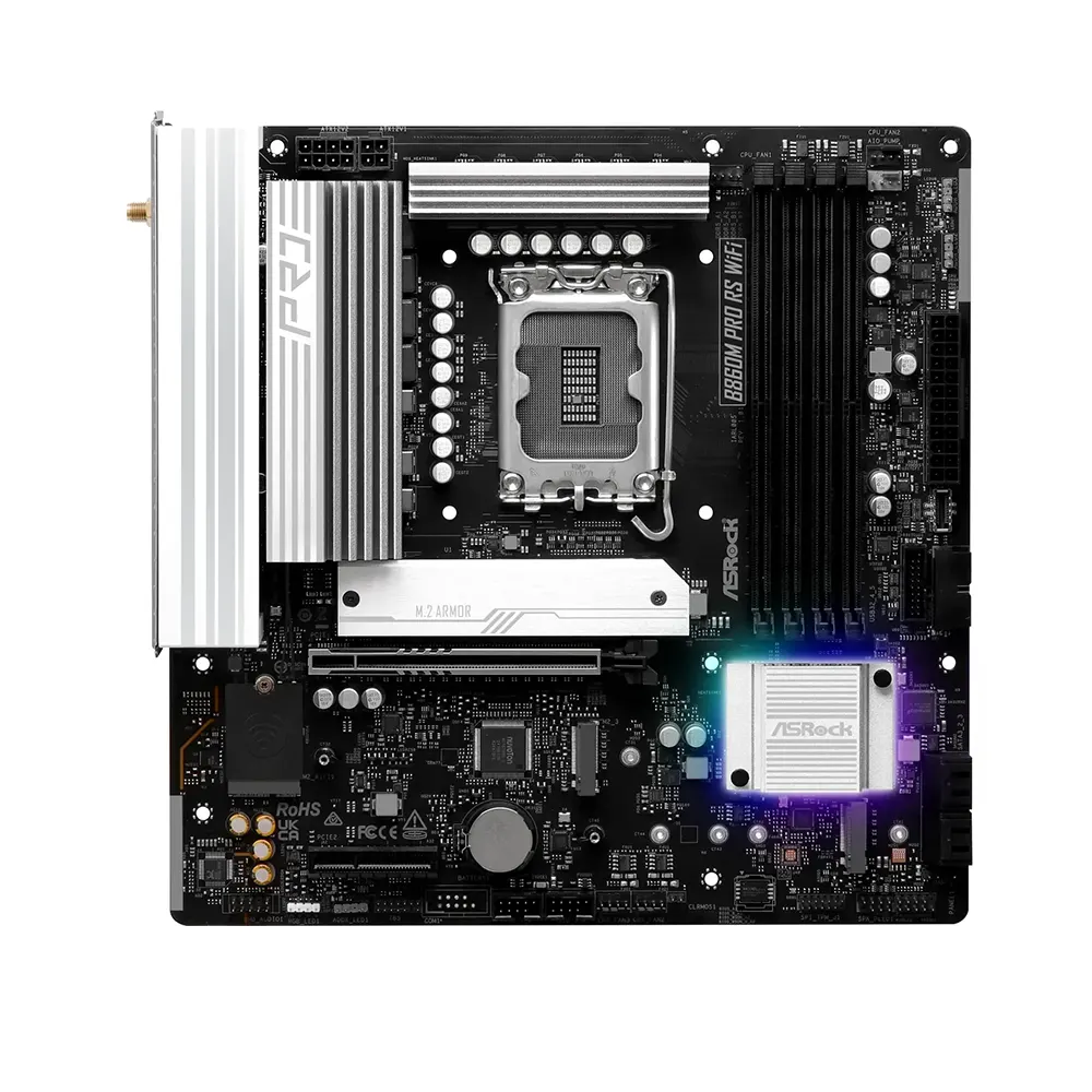ASRock B860M Pro RS WiFi, LGA1851, DDR5, Wi-Fi 6E Дънна платка