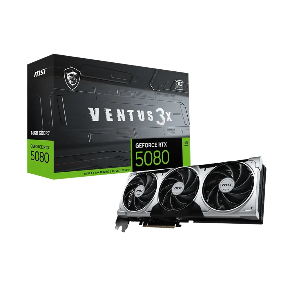 MSI GeForce RTX 5080 Ventus 3X OC PLUS, 16GB GDDR7 Видео карта