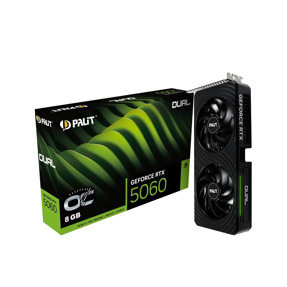 Palit GeForce RTX 5060 Dual OC, 8GB GDDR7 Видео карта