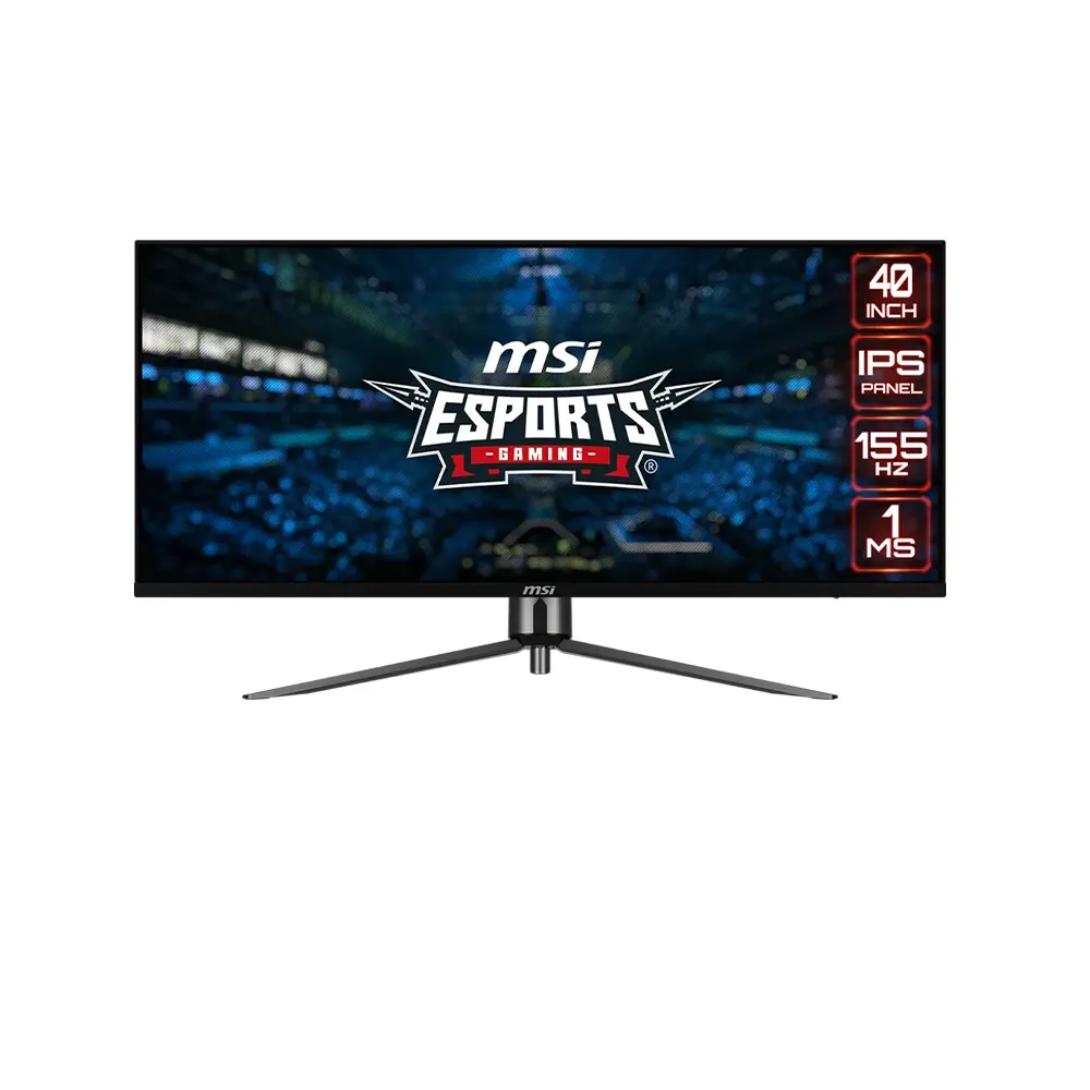 MSI MAG401QR 40" IPS, 155Hz, 1ms, 21:9, UWQHD (3440 x 1440), Adaptive Sync, DisplayHDR 400 Геймърски монитор
