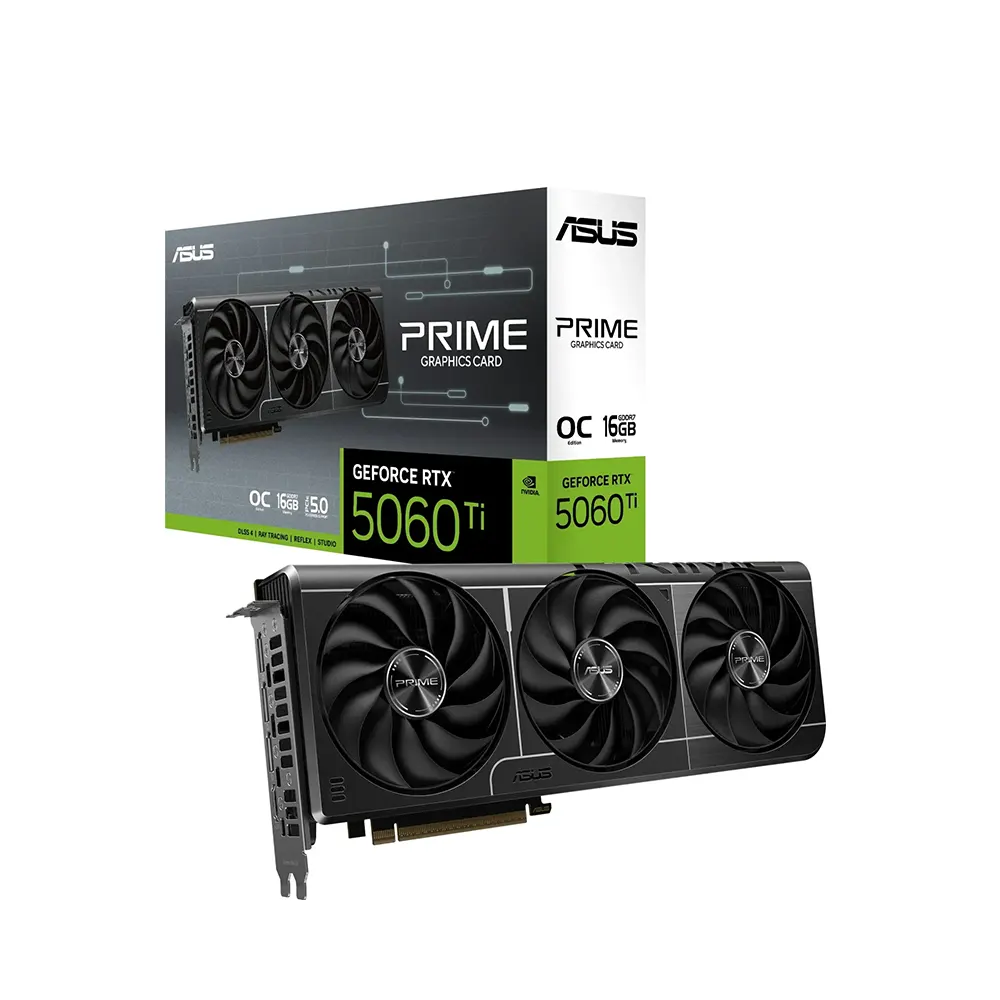 ASUS GeForce RTX 5060 Ti Prime OC Edition, 16GB GDDR7 Видео карта