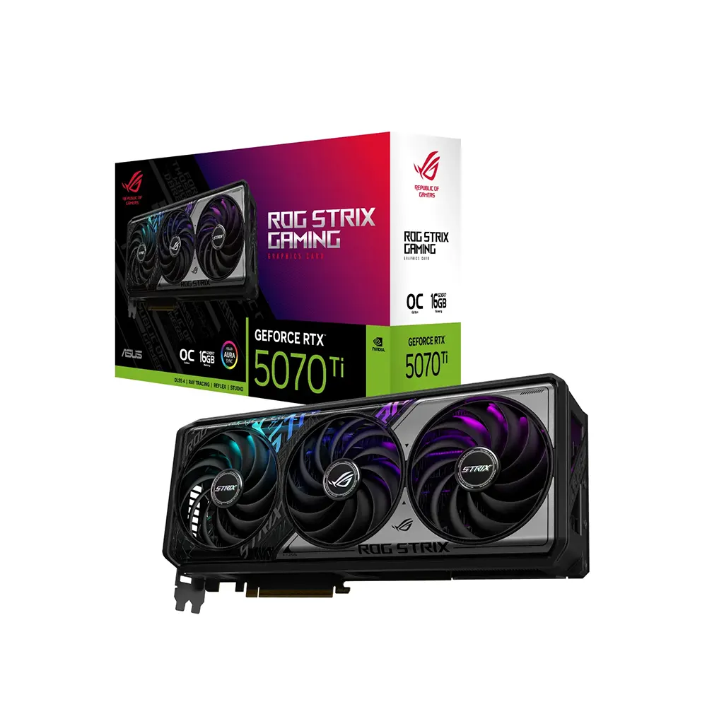 ASUS ROG Strix GeForce RTX 5070 Ti OC Edition, 16GB GDDR7 Видео карта