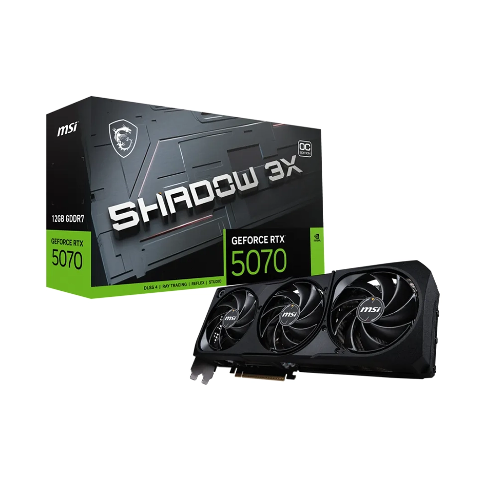 MSI GeForce RTX 5070 SHADOW 3X OC, 12GB GDDR7 Видео карта