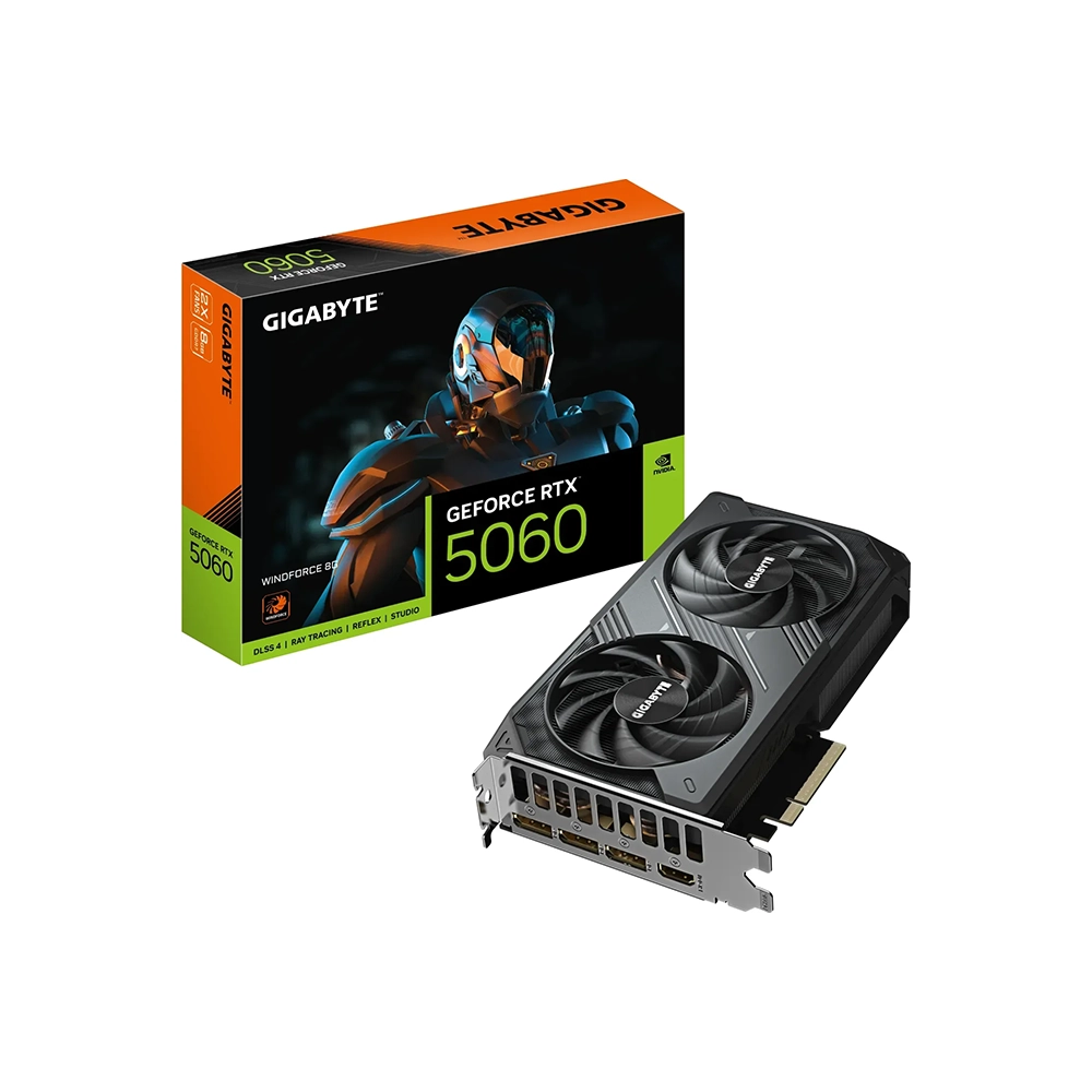 Gigabyte GeForce RTX 5060 WINDFORCE, 8GB GDDR7 Видео карта