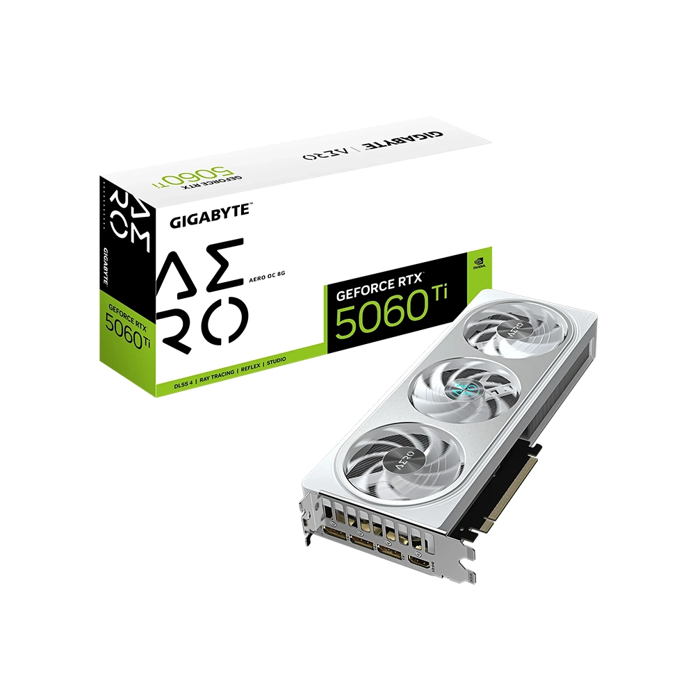 Gigabyte GeForce RTX 5060 Ti AERO OC, 8GB GDDR7 Видео карта