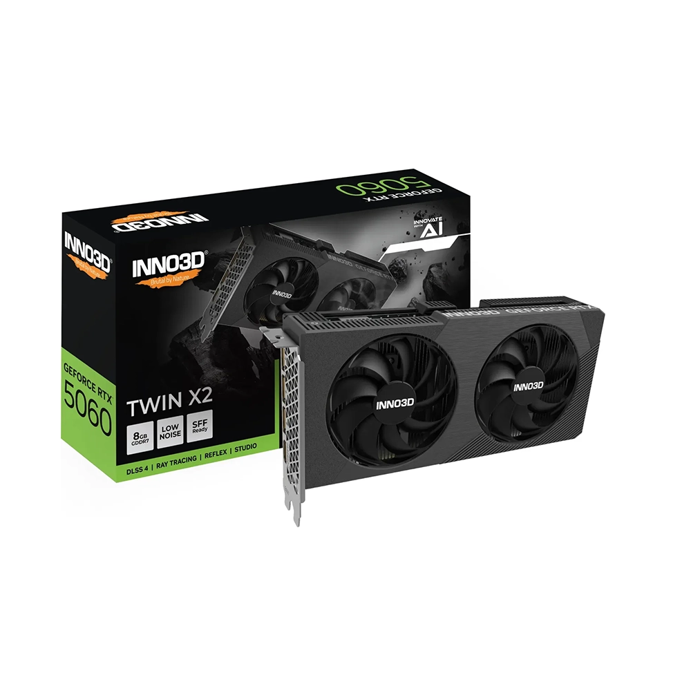 Inno3D GeForce RTX 5060 TWIN X2, 8GB GDDR7 Видео карта