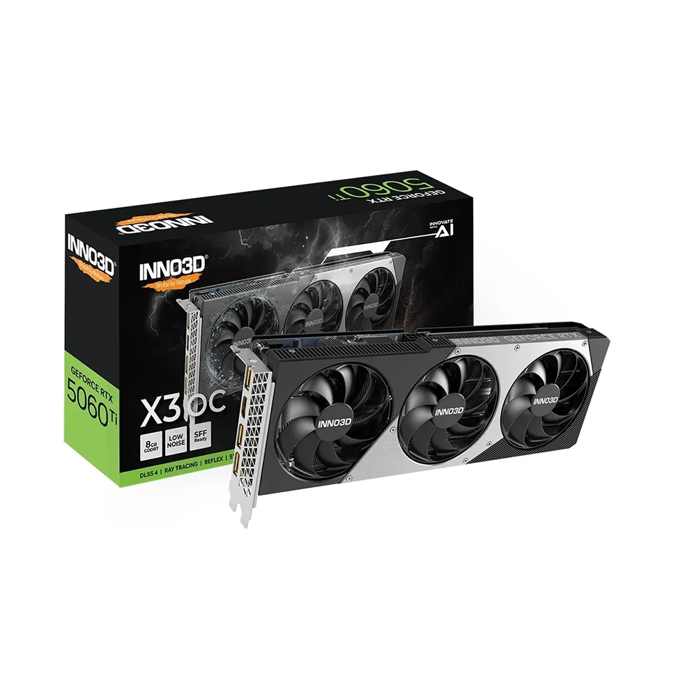 Inno3D GeForce RTX 5060 Ti X3 OC, 8GB GDDR7 Видео карта