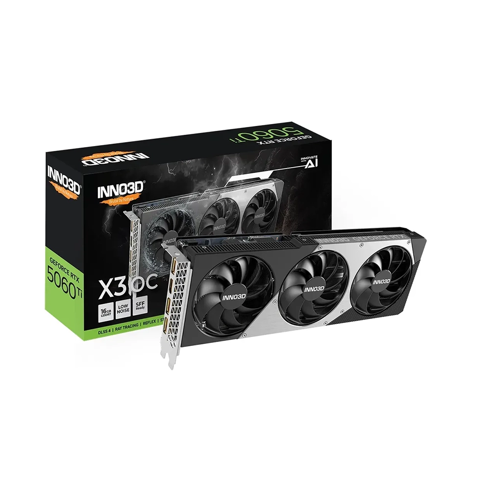 Inno3D GeForce RTX 5060 Ti X3 OC, 16GB GDDR7 Видео карта