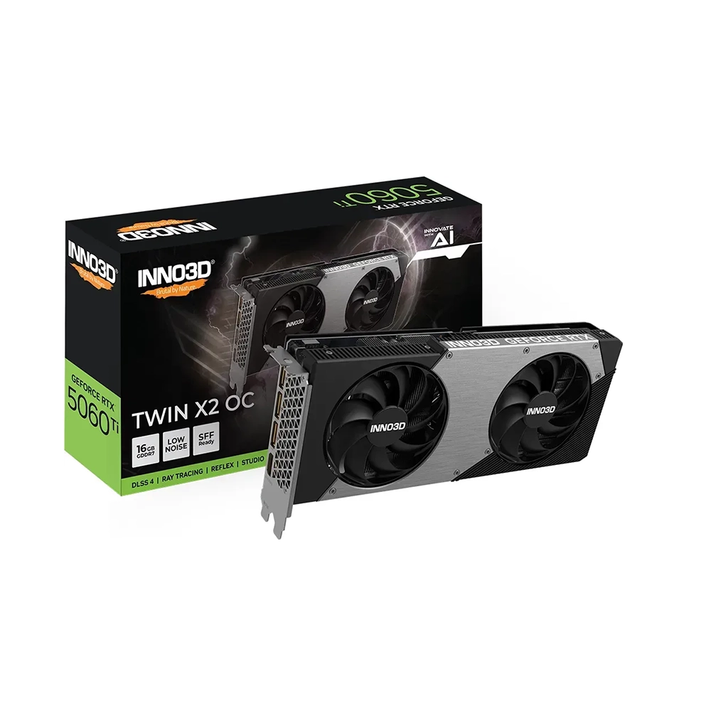 Inno3D GeForce RTX 5060 Ti TWIN X2 OC, 16GB GDDR7 Видео карта