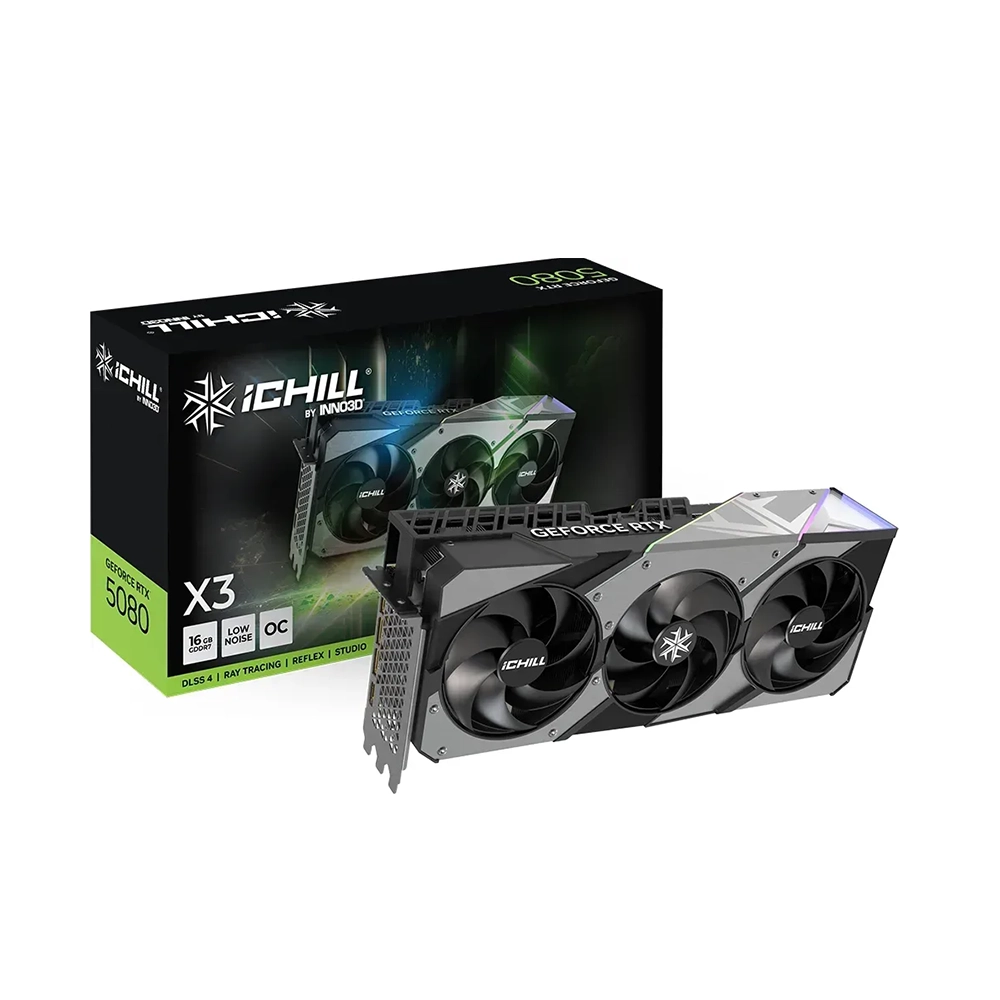 Inno3D GeForce RTX 5080 iCHILL X3, 16GB GDDR7 Видео карта