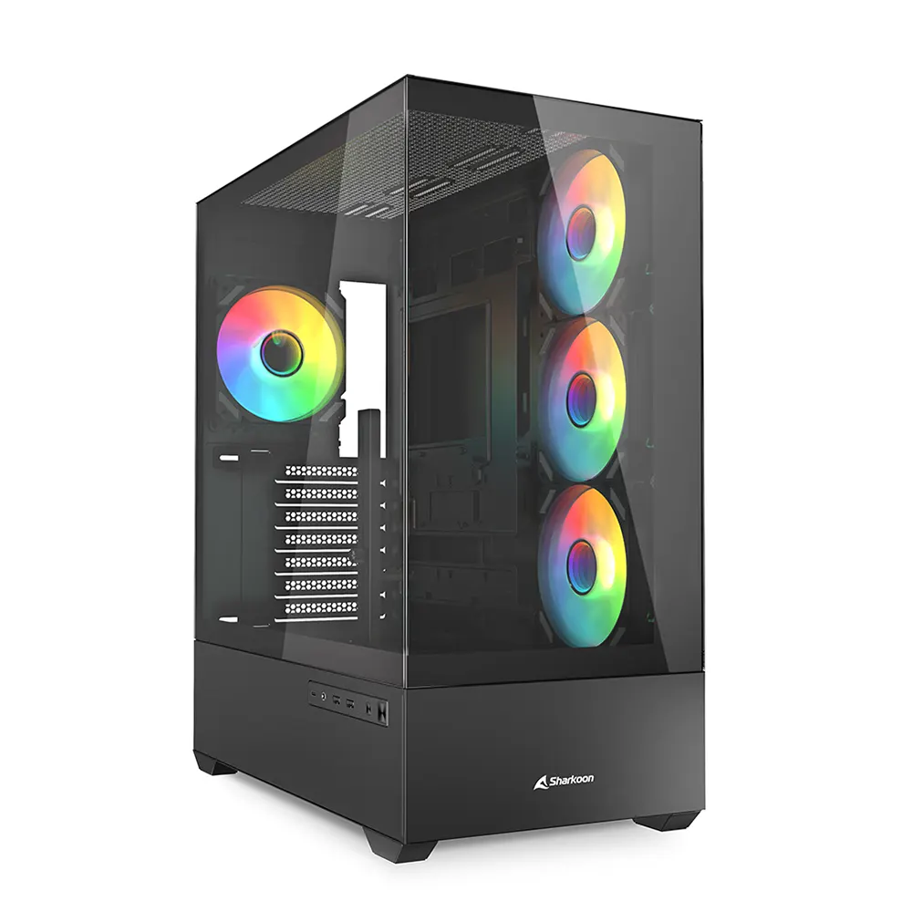 Sharkoon AK6 RGB Black Компютърна кутия