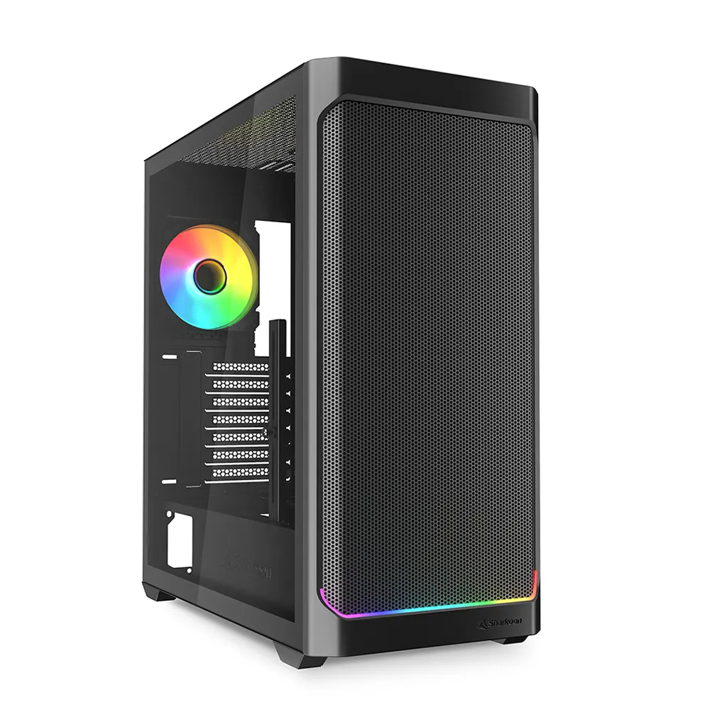 Sharkoon AK4W RGB Strip Black Компютърна кутия