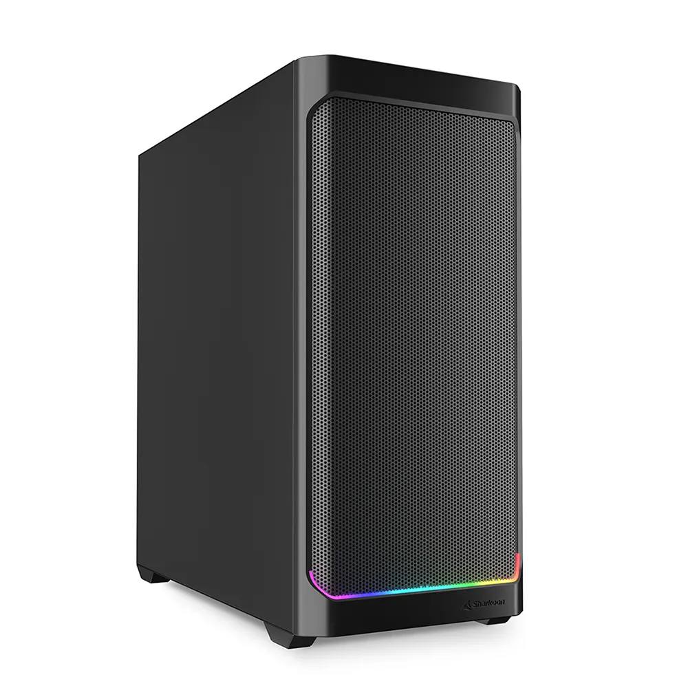 Sharkoon AK4 RGB Strip Black Компютърна кутия
