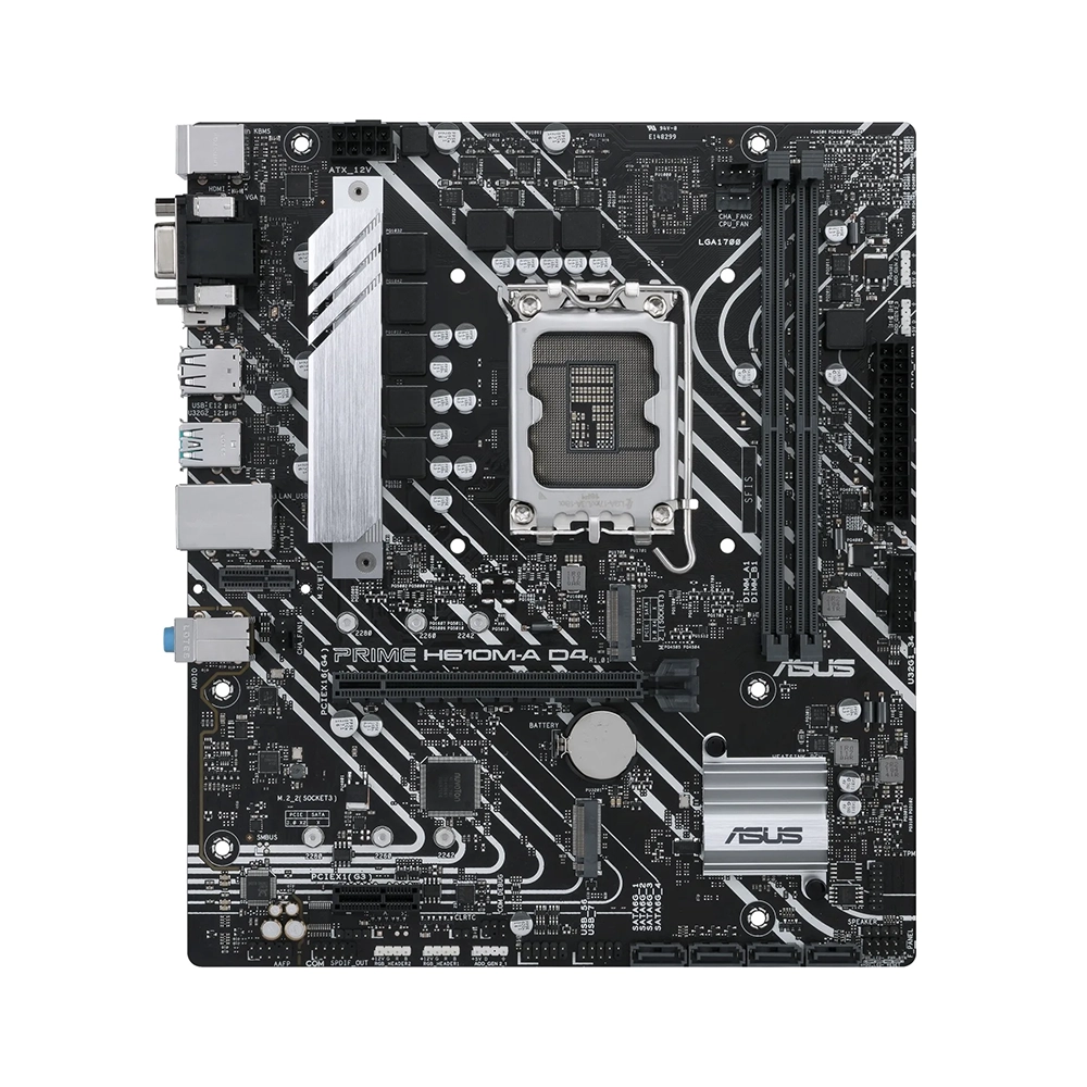 ASUS PRIME H610M-A D4-CSM, LGA1700, DDR4 Дънна платка