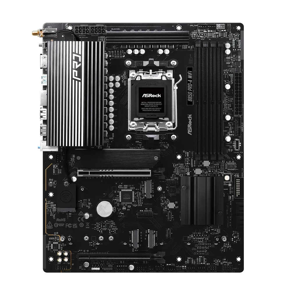 ASRock B850 Pro-A WiFi, AM5, DDR5, Wi-Fi 6E Дънна платка