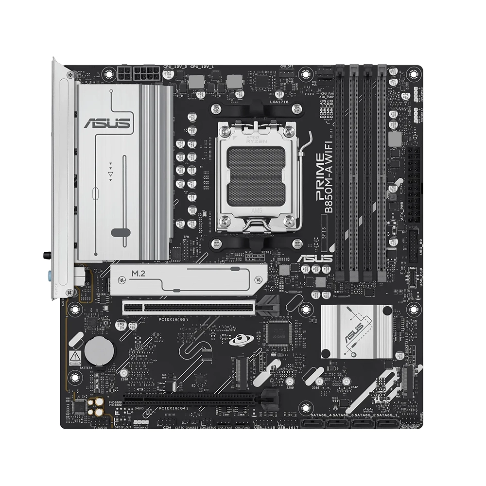 ASUS PRIME B850M-A WIFI, AM5, DDR5, Wi-Fi 6E Дънна платка