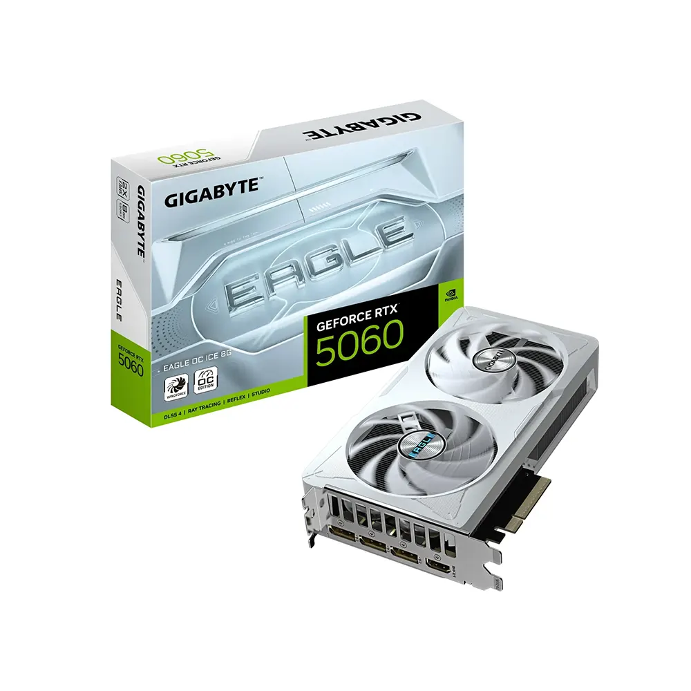 Gigabyte GeForce RTX 5060 EAGLE OC ICE, 8GB GDDR7 Видео карта