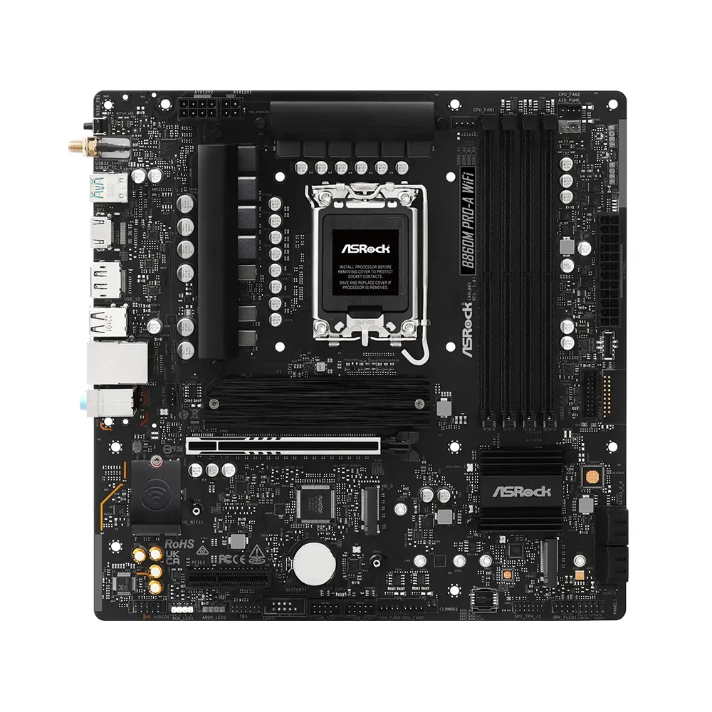 ASRock B860M Pro-A WiFi, LGA1851, DDR5, Wi-Fi 6E Дънна платка